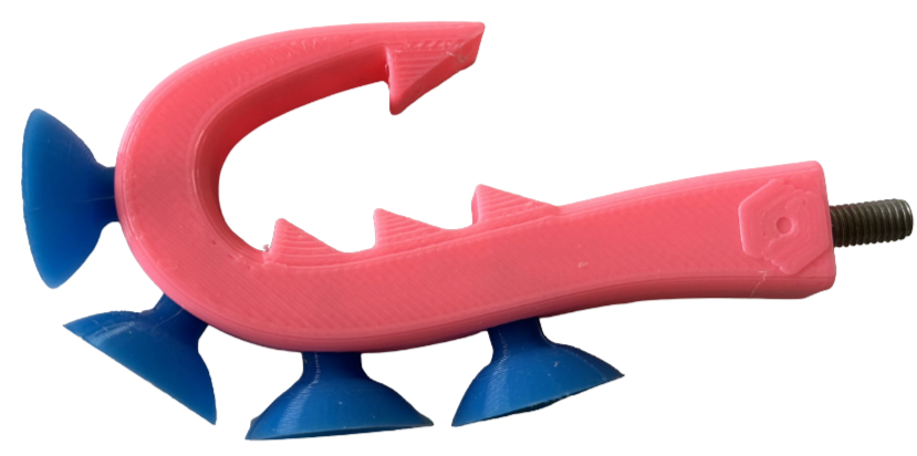 KrakenClaw Pro Suction cup disc golf retriever attachment